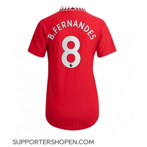 Manchester United Bruno Fernandes #8 Hemma Matchtröja Dam 2022-23 Kortärmad
